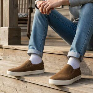 Staheekum 9.5 Sneakers Men Flipside Crash Back Suede Slip On Shoes Casual Loafer